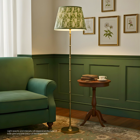 AARTIN 40 CM Sage Serenity Cotton Lampshade - Straight Empire ( Shade Only )