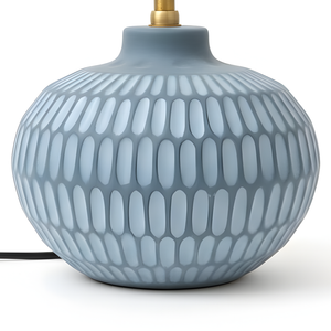 AARTIN York Ceramic Table Lamp - Bluish Grey ( Base Only)