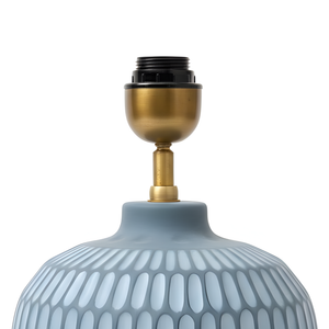 AARTIN York Ceramic Table Lamp - Bluish Grey ( Base Only)