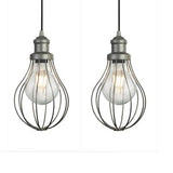 Searchlight Balloon Cage 4Lt Pendant| Pewter - Comet Lighting