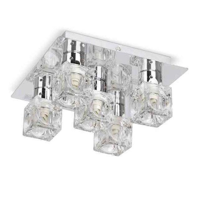 Ritz 5 Way Ceiling Fitting Ice Cube Shades