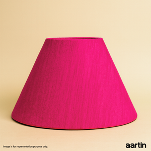 AARTIN EMPIRE ROLLED LAMPSHADE IN FUCHSIA SILK