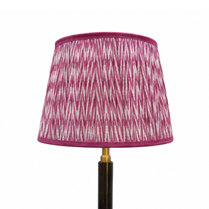 AARTIN 35 CM Pink Chevrons Cotton Lampshade - Straight Empire ( Shade Only )