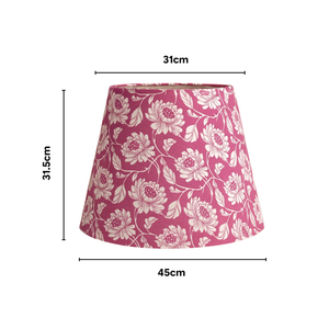 AARTIN Ripple Wood Floor Lamp With Peony Petals Lampshade