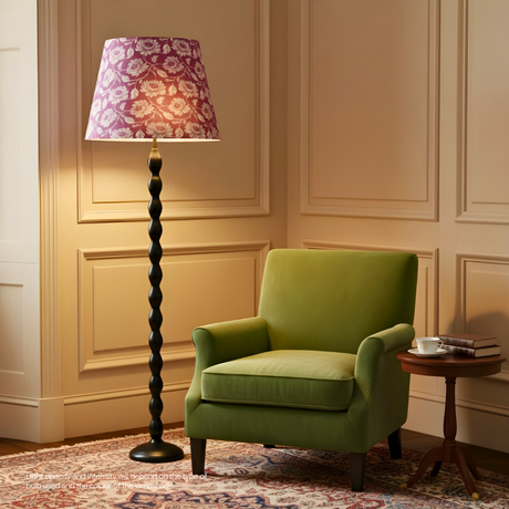 AARTIN 45 CM Peony Petals Cotton Lampshade - Straight Empire ( Shade Only )