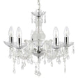 Searchlight Marie Therese 5 Light Chandelier Acrylic Glass Drops