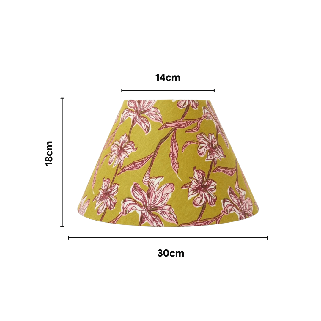 AARTIN Pixie Metal Table Lamp With Honey Petals Lampshade