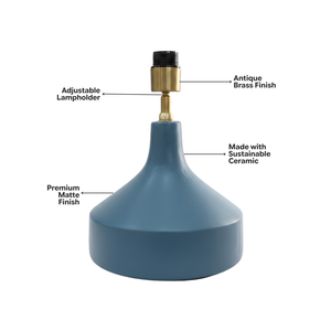 AARTIN Franklin Ceramic Table Lamp - Blue ( Base Only )