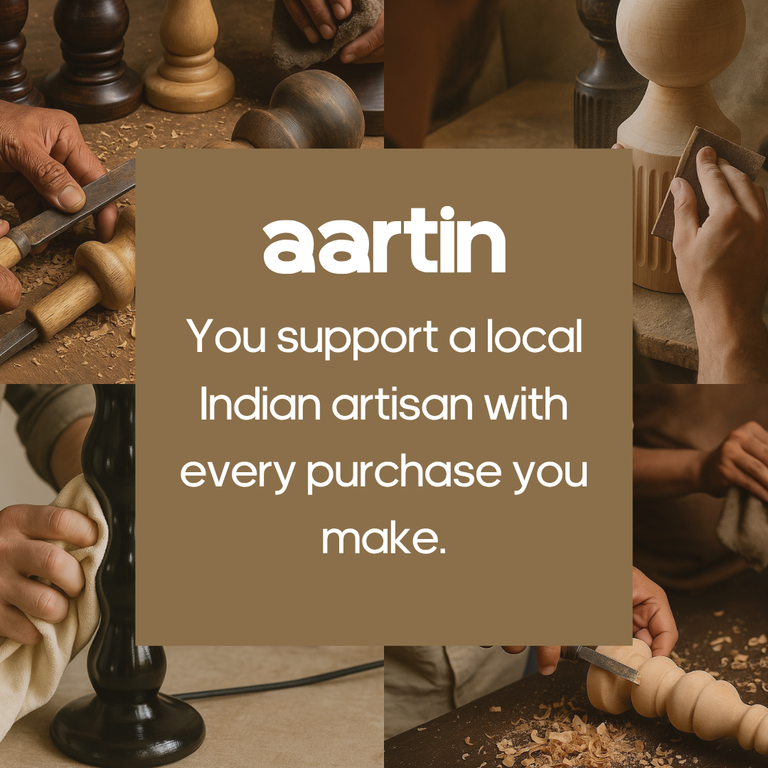 AARTIN HAZEL FLOOR LAMP IN WOOD WITH EBONY FINISH (BASE ONLY)