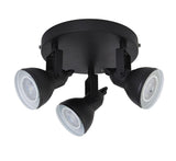 Kennerleigh 3Lt Spotlight Plate - Black