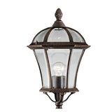 Searchlight Capri Rustic Brown Outdoor Post Lamp