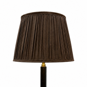AARTIN Taupe Silk Lampshade - Straight Empire ( Shade Only )