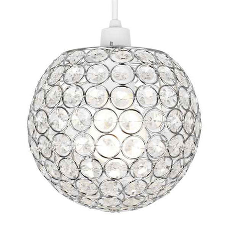 Small Ducy Pendant Chrome Clear