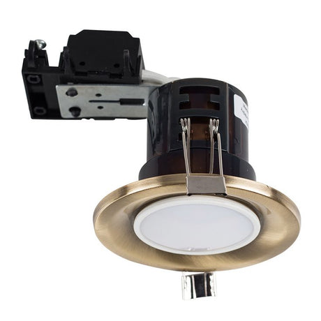 Fire Rated GU10 Downlight Brassed 