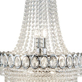 Louis Phillipe  11Lt Chandelier - Chrome Metal & Crystal - Comet Lighting