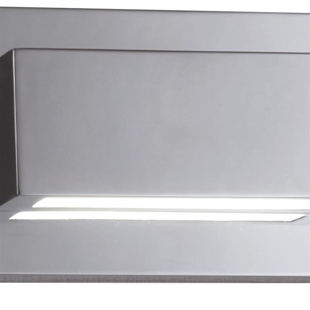 Ledge LED Up/Downlight Wall Light - Chrome & Glass - Comet Lighting