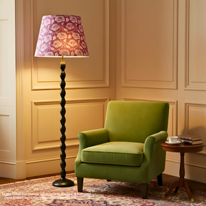 AARTIN RIPPLE FLOOR LAMP IN WOOD WITH EBONY FINISH (BASE ONLY)