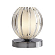 Searchlight Claw Touch Table Lamp - Frosted Glass & Chrome