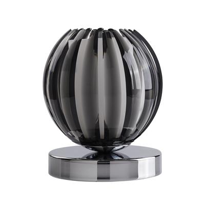 Searchlight Claw Touch Table Lamp - Smoked Acrylic & Chrome