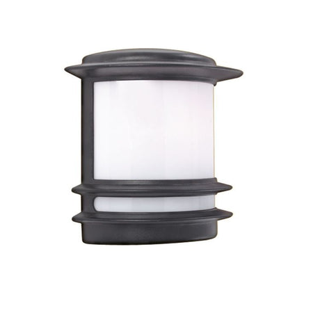 Searchlight Stroud Black Outdoor Post Light Polycarbonate Diffuser