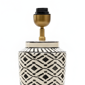AARTIN Willow Ceramic Table Lamp - Ikat Pattern ( Base Only )