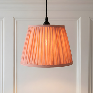 AARTIN Light Pink Silk Lampshade - Straight Empire ( Shade Only )