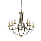 Belfry 5Lt Pendant - Dark Bronze & Brown Metal