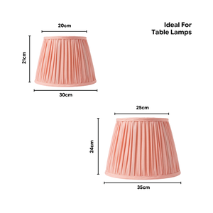 AARTIN Light Pink Silk Lampshade - Straight Empire ( Shade Only )