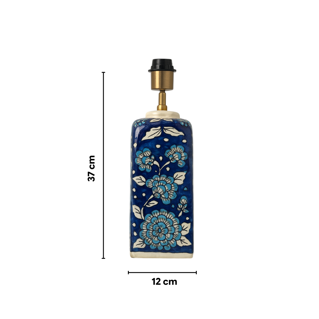 AARTIN Maple Ceramic Table Lamp - Blue & White ( Base Only )