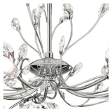 Hibiscus 5Lt Ceiling Pendant - Chrome & Clear Glass - Comet Lighting