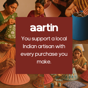 AARTIN 40 CM MAPLE BLOSSOM STRAIGHT EMPIRE ROLLED LAMPSHADE IN COTTON