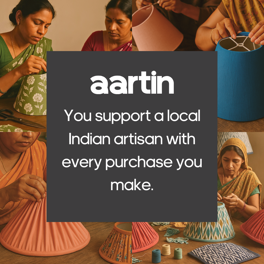 AARTIN EMPIRE ROLLED LAMPSHADE IN LIGHT PINK SILK