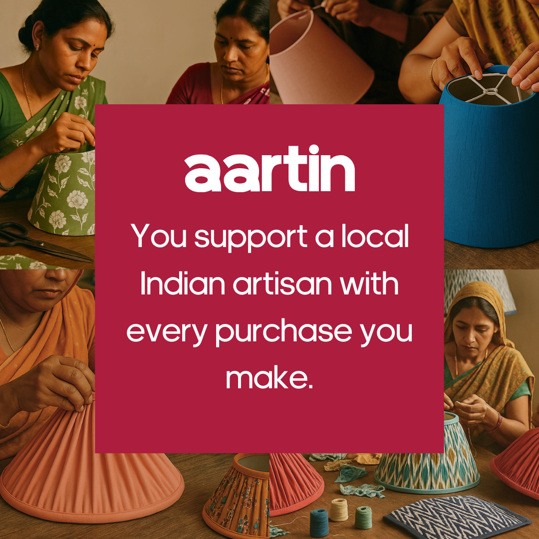 AARTIN EMPIRE ROLLED LAMPSHADE IN FUCHSIA SILK