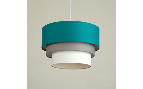 Aztec Pyramid TEAL 3 Tiered Pendant Shade