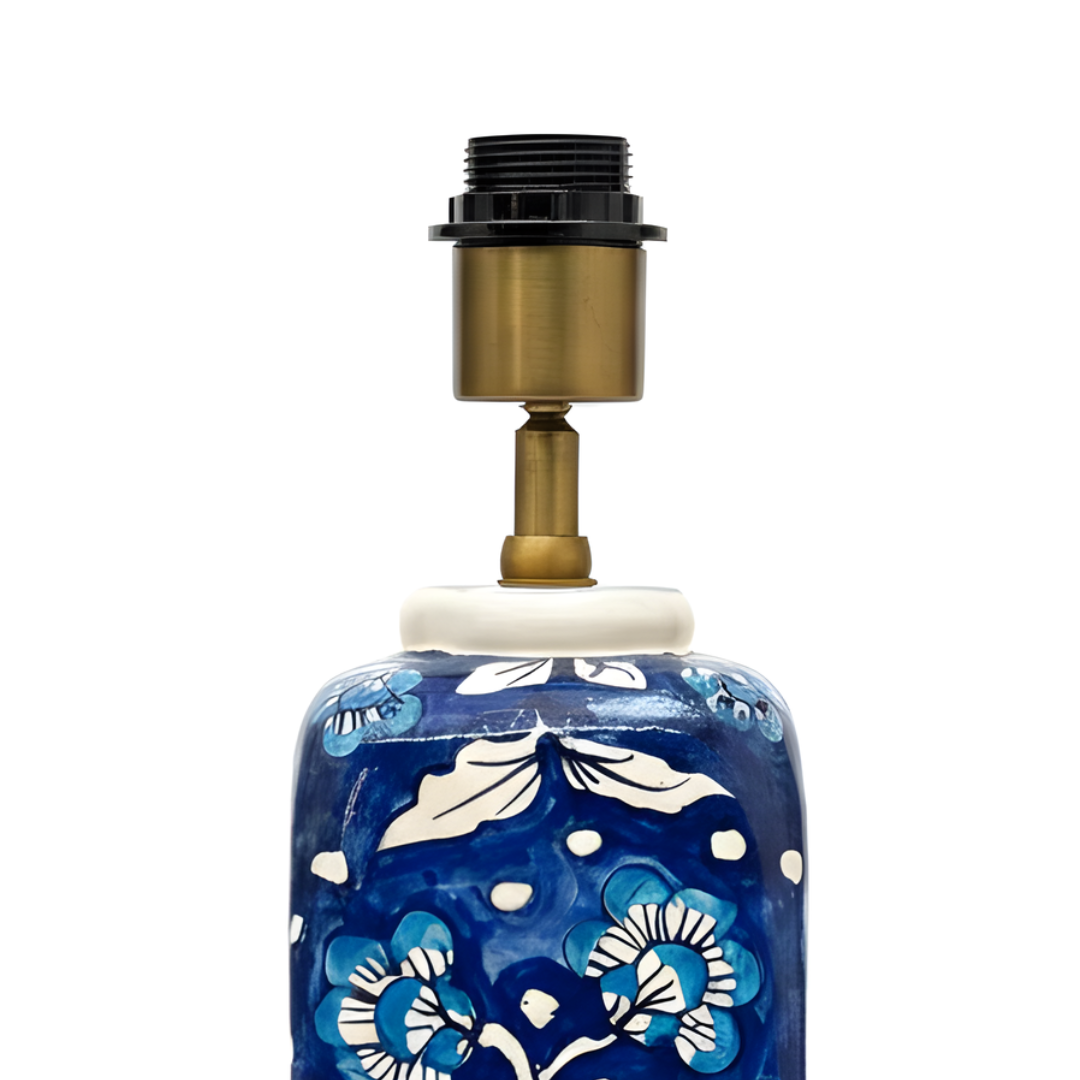 AARTIN Maple Ceramic Table Lamp - Blue & White ( Base Only )