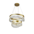 Searchlight Jewel LED 2 Tier Ceiling Pendant - Gold & Crystal