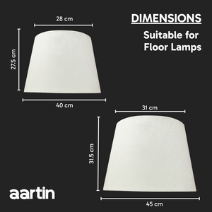 AARTIN STRAIGHT EMPIRE ROLLED LAMPSHADE IN IVORY SILK