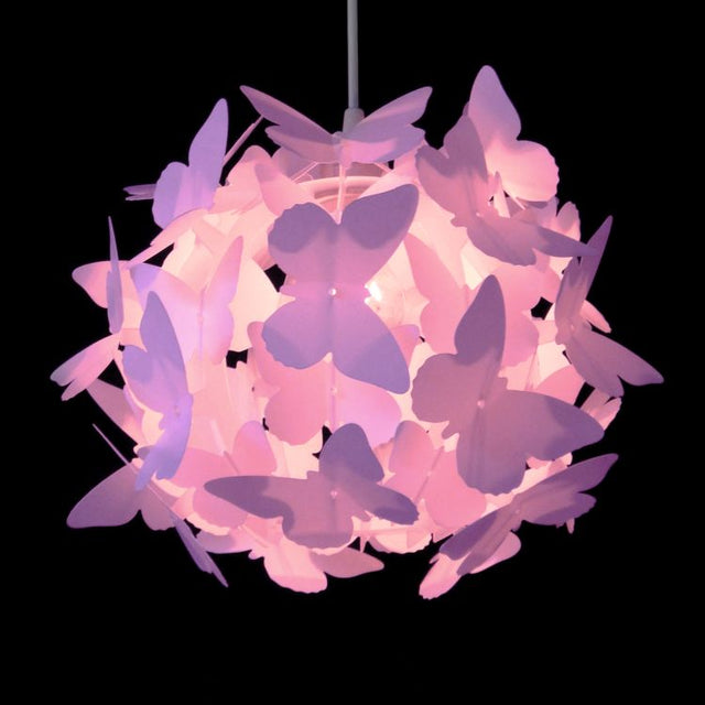 Butterfly Ball Pendant Shade Pink