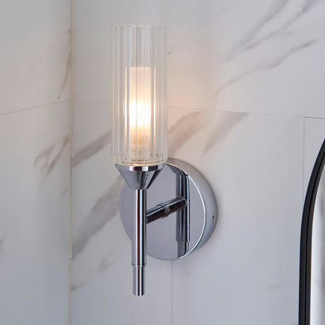 Wensum Wall Light Chrome - Comet Lighting