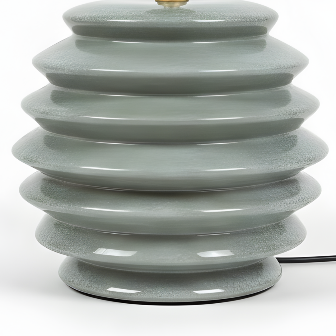 AARTIN Jasper Ceramic Table Lamp - Light Sage Green ( Base Only )