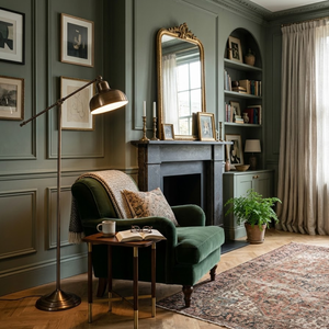 Searchlight Macbeth Copper Adjustable Floor Lamp