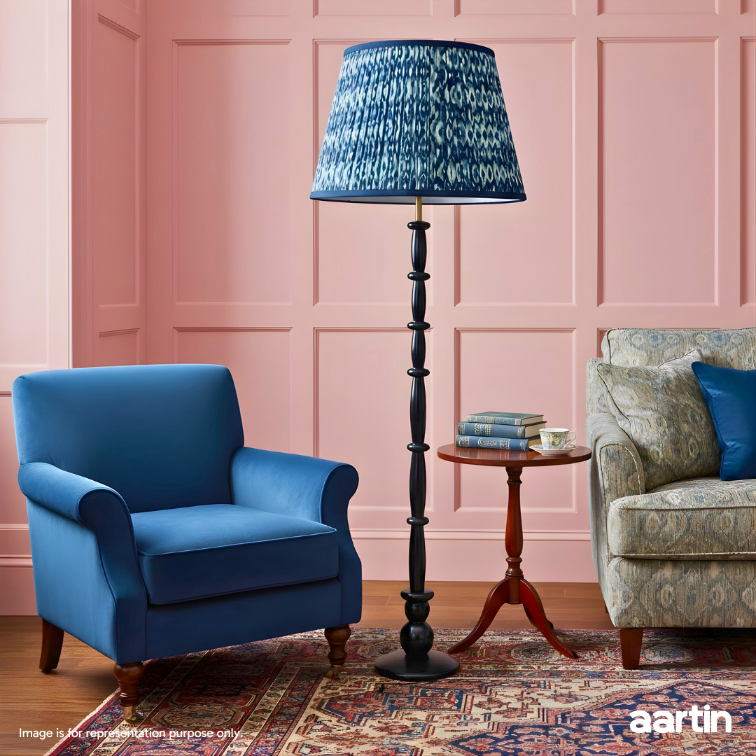 AARTIN HAZEL FLOOR LAMP IN WOOD WITH EBONY FINISH (BASE ONLY)