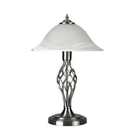 Memphis Twist Nickel Table Lamp