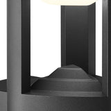 Michigan Outdoor Wall Light- Dark Grey Metal & Polycarbonate - Comet Lighting