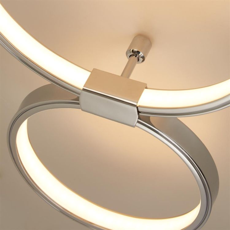 Searchlight Solexa 6Lt LED Ring Flush Ceiling Light - Chrome