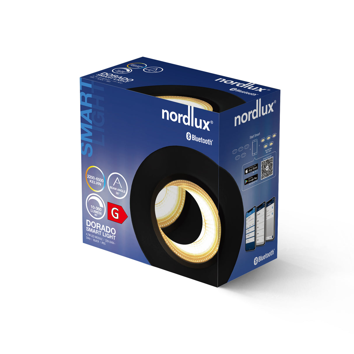 Nordlux Dorado Smart Light 1-Kit Black - Comet Lighting