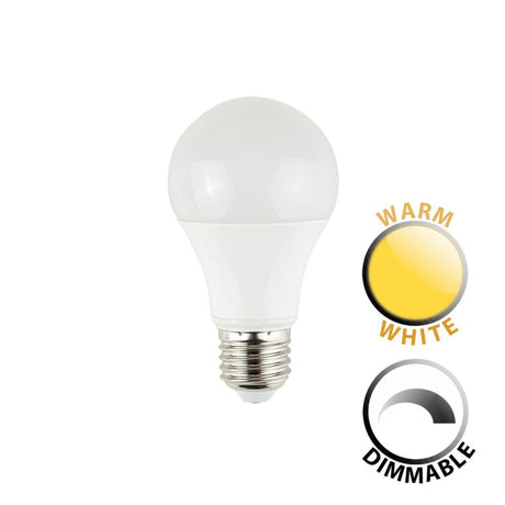  DIMMABLE 7W ES Thermo Plastic Frosted GLS Bulb 3000K