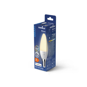 Nordlux E14 LED Smart Candle Frosted 4.7w CCT 450lm Dimmable - Comet Lighting