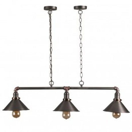Corinthia 3 Way Over Table Light Aged Brass Nickel Copper
