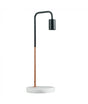 Industrial Style 'Talisman' Table Lamp with White Marble Base-Copper
